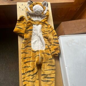 Mickey Tiger Striped Fleece Onesie